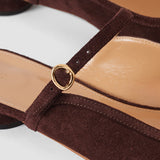 Purple Parisa Pointed Suede Ballerinas - Joseph