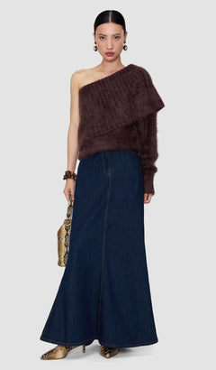Brown Parwich Super Brushed Cashmere Jumper - Joseph