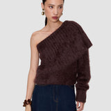Brown Parwich Super Brushed Cashmere Jumper - Joseph