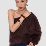 Brown Parwich Super Brushed Cashmere Jumper - Joseph