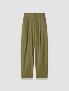 Green Paver Light Cotton Trousers - Joseph