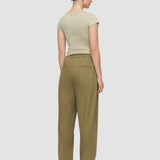 Green Paver Light Cotton Trousers - Joseph
