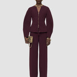 Purple Peggy Compact Milano Jacket - Joseph