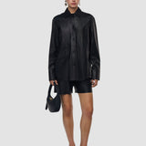 Penna Soft Nappa Leather Overshirt