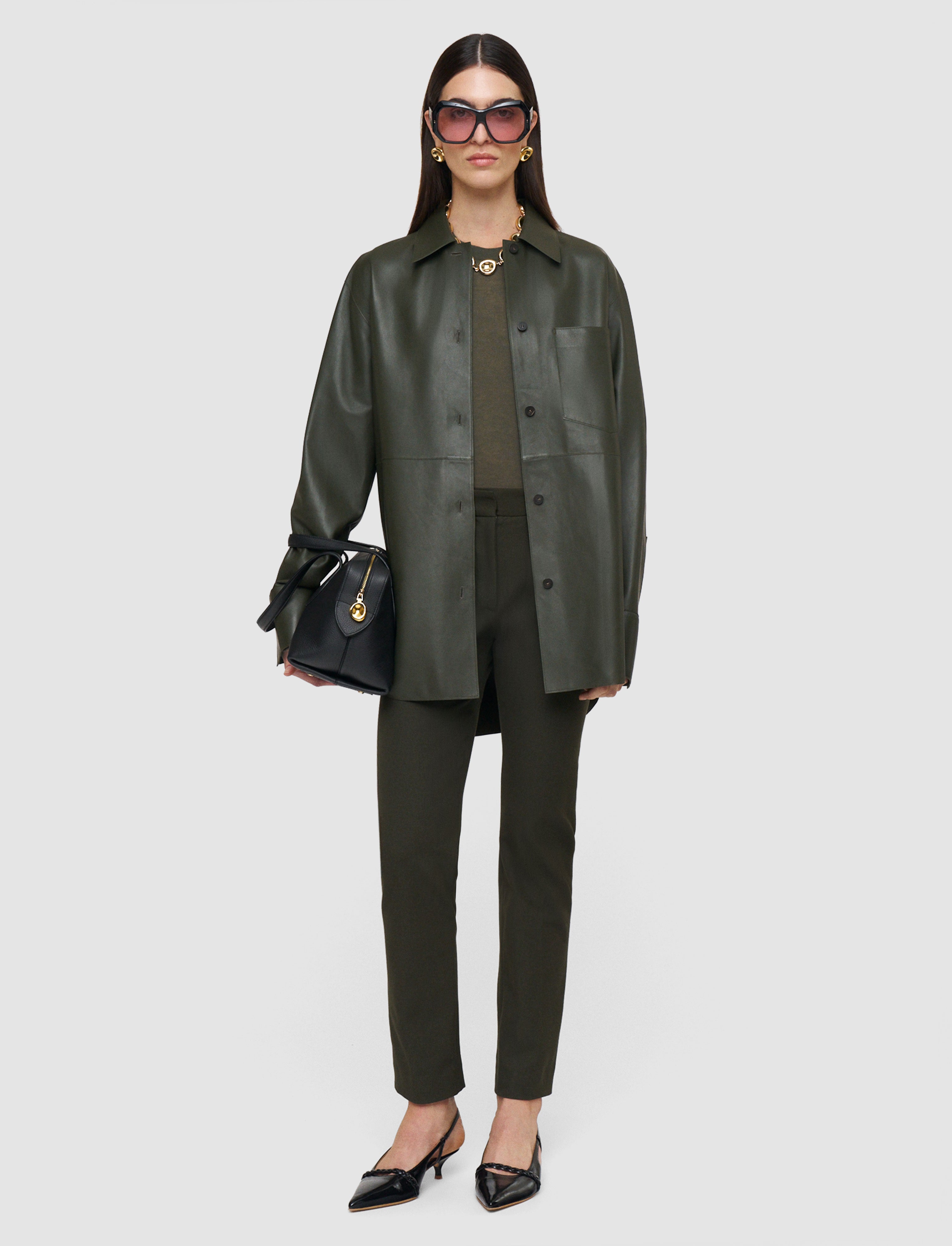 green-penna-soft-nappa-leather-overshirt-JOSEPH