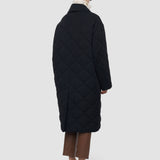 Black Penny Quilted Coat - Joseph