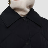 Black Penny Quilted Coat - Joseph