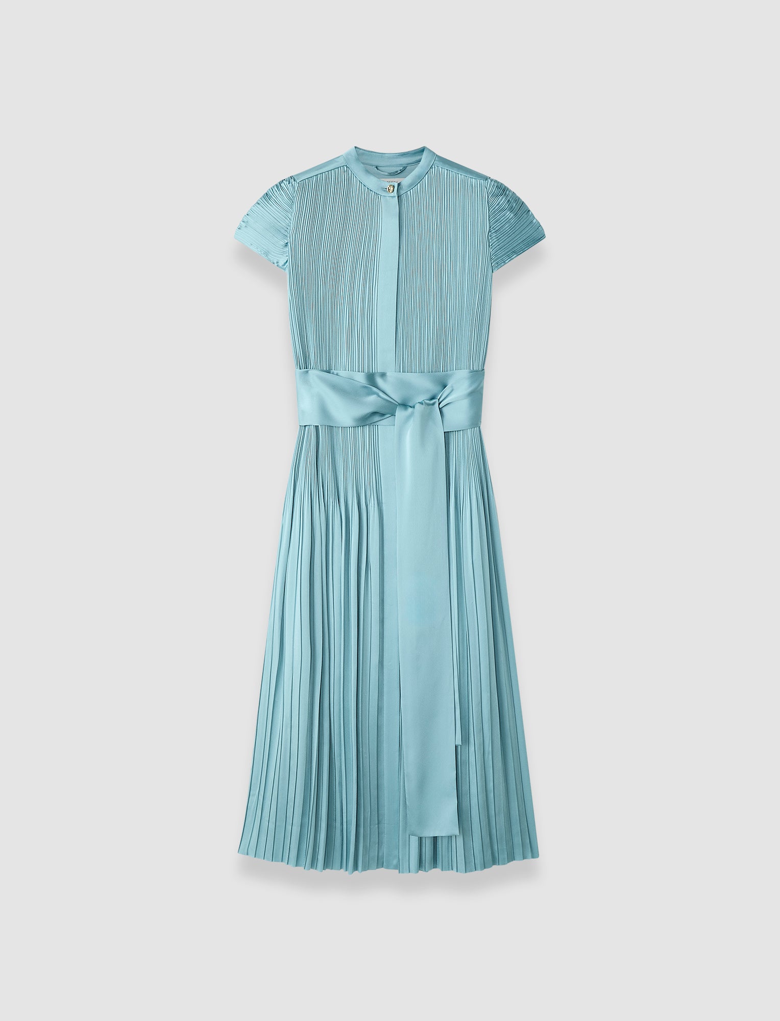 blue-phare-pleated-satin-dress-JOSEPH