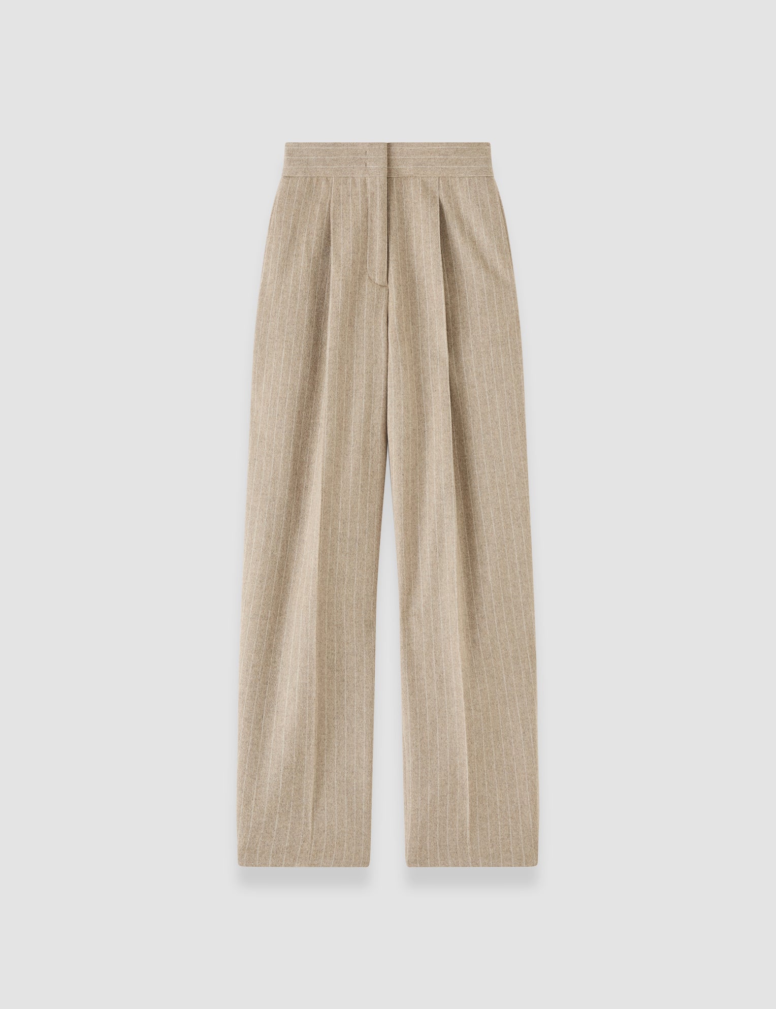 Beige Pierre Wool Cashmere Trousers - Joseph