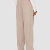 Beige Pierre Wool Cashmere Trousers - Joseph