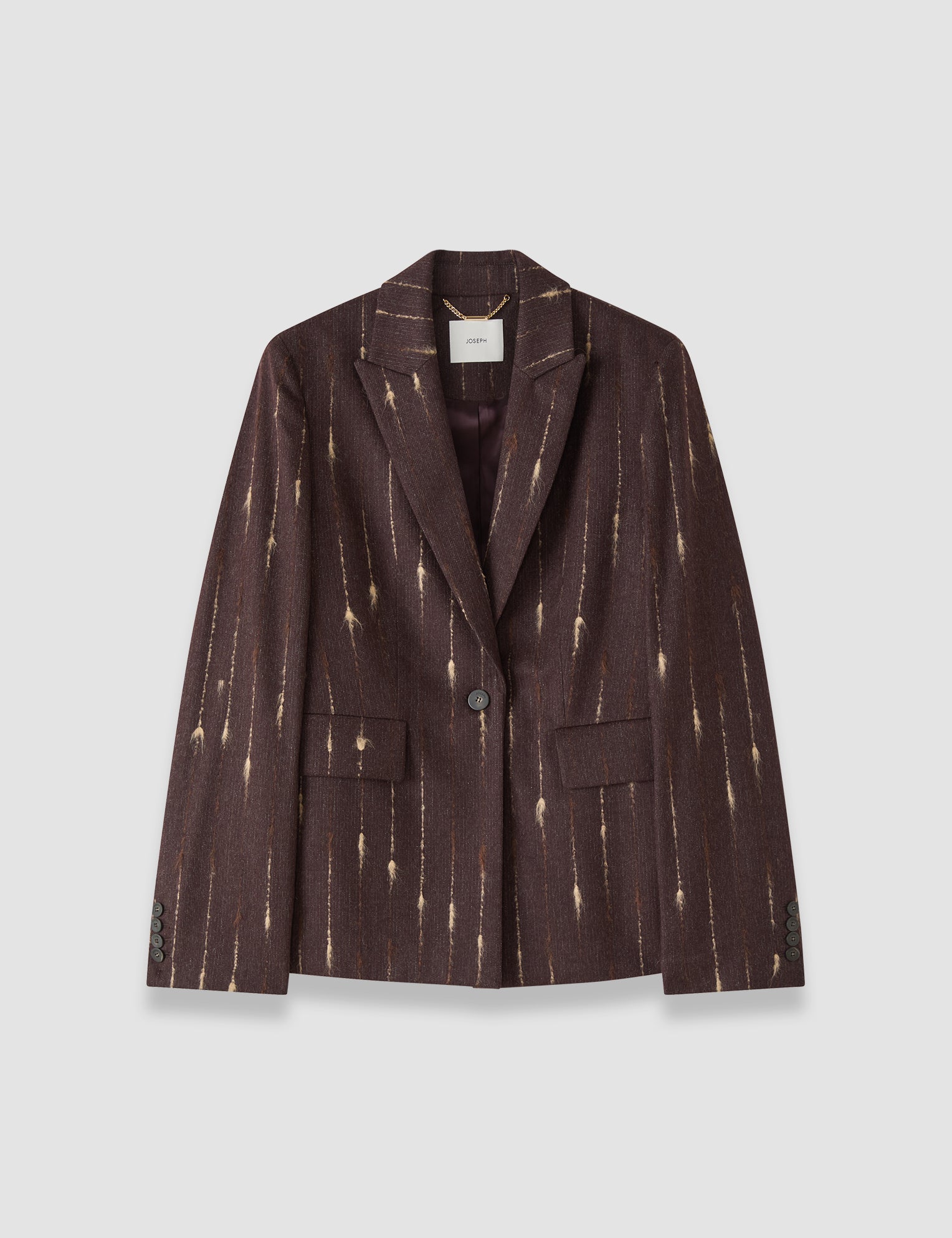 Purple Pietro Slub Wool Jacket - Joseph