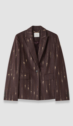 Purple Pietro Slub Wool Jacket - Joseph
