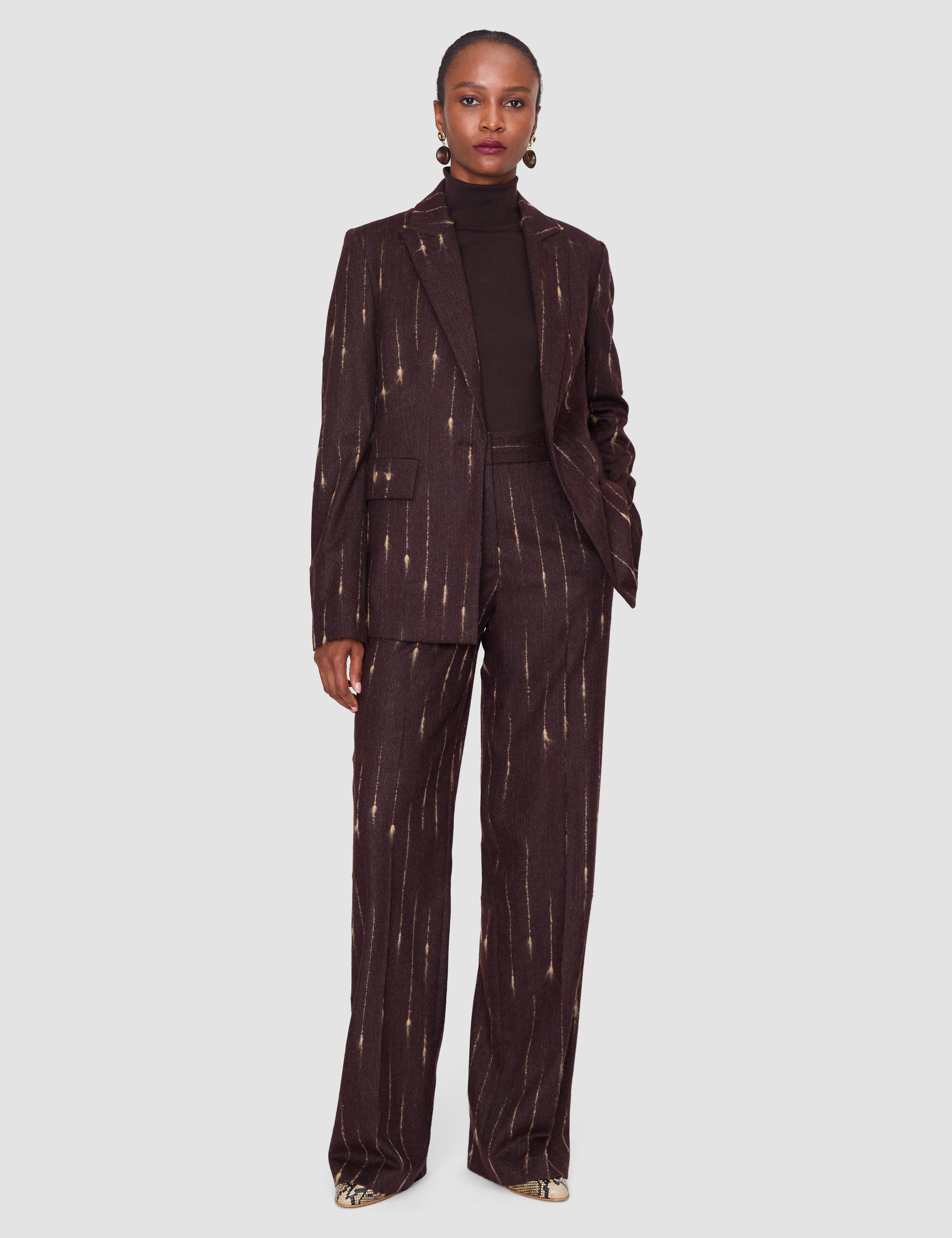 Purple Pietro Slub Wool Jacket - Joseph