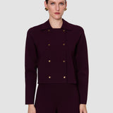 Purple Pilar Compact Milano Jacket - Joseph