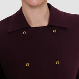 Purple Pilar Compact Milano Jacket - Joseph