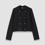 Black Pilar Jacquard Milano Jacket - Joseph