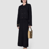 Black Pilar Leropard Jacquard Milano Jacket - Joseph