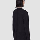 Black Pilar Leropard Jacquard Milano Jacket - Joseph