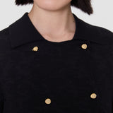 Black Pilar Leropard Jacquard Milano Jacket - Joseph