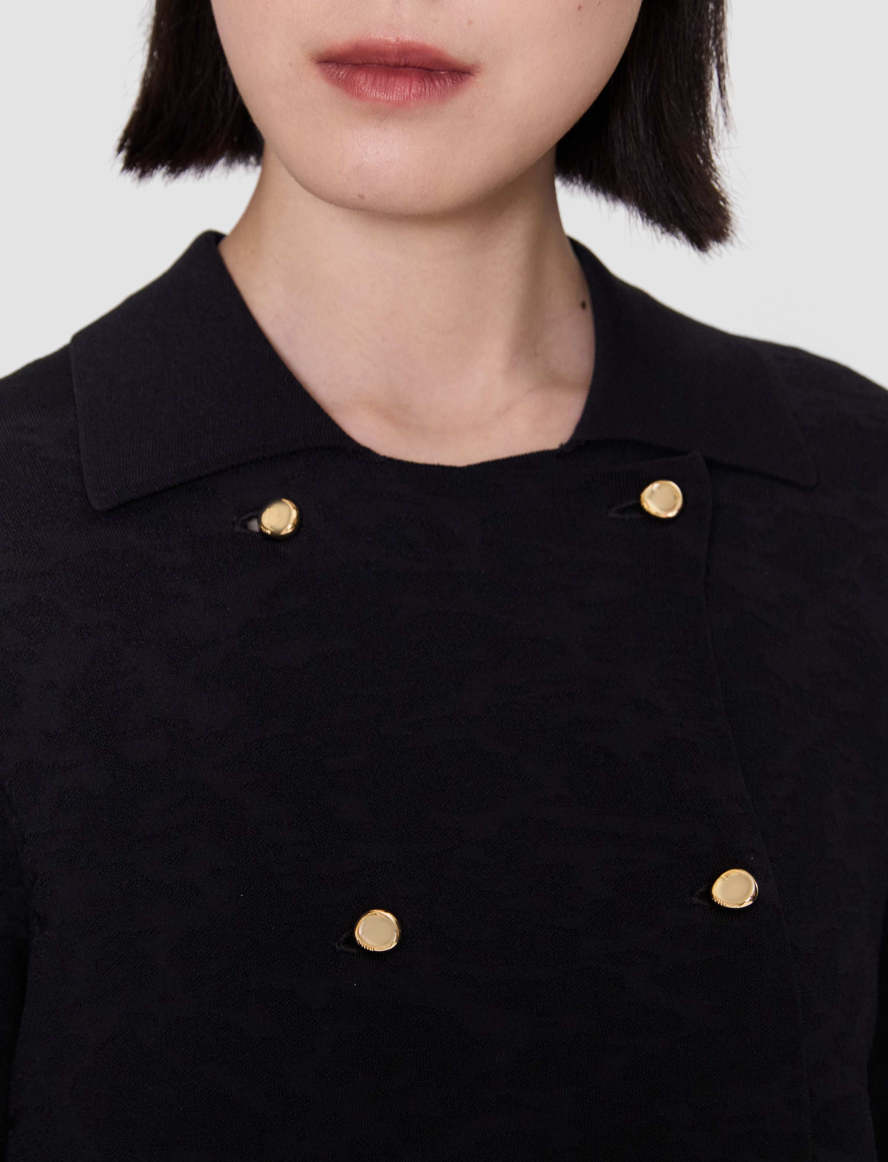 noir-veste-pilar-leropard-jacquard-milano-JOSEPH