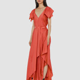 Robe Plumet en soie habotaï
