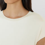 Robe en popeline de coton et jersey