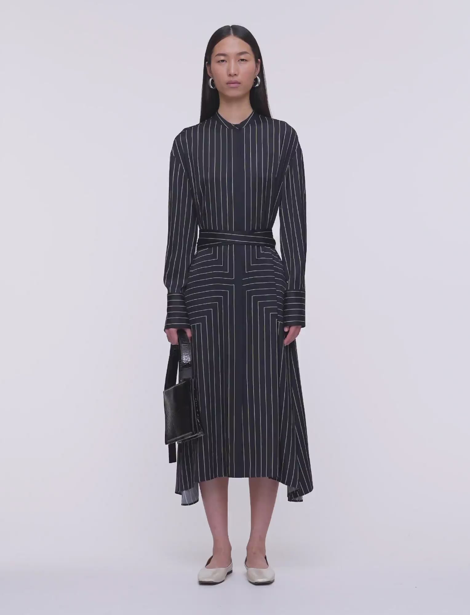 black-orlana-geometric-print-silk-dress-JOSEPH