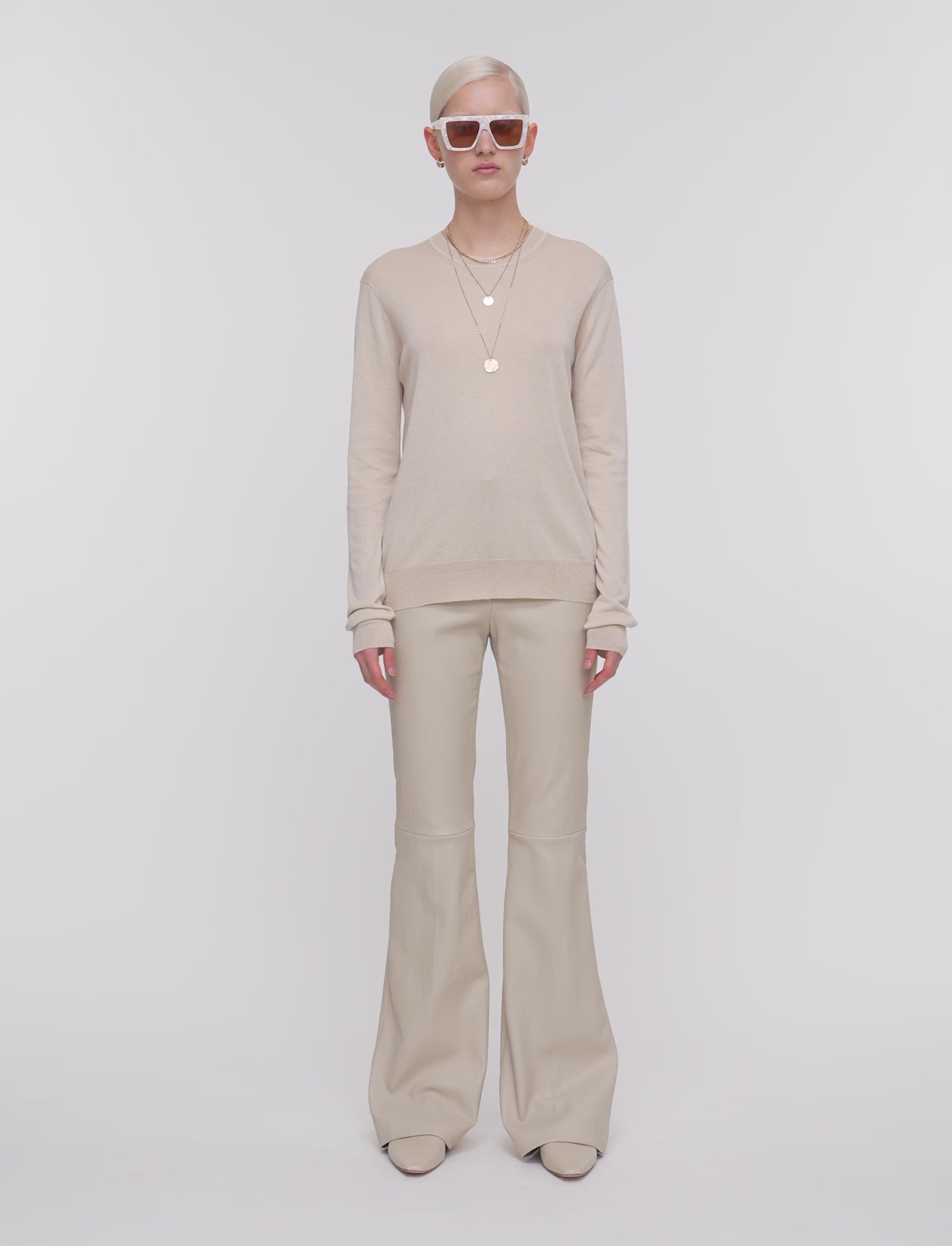 beige-superfine-cotton-silk-round-neck-jumper-JOSEPH