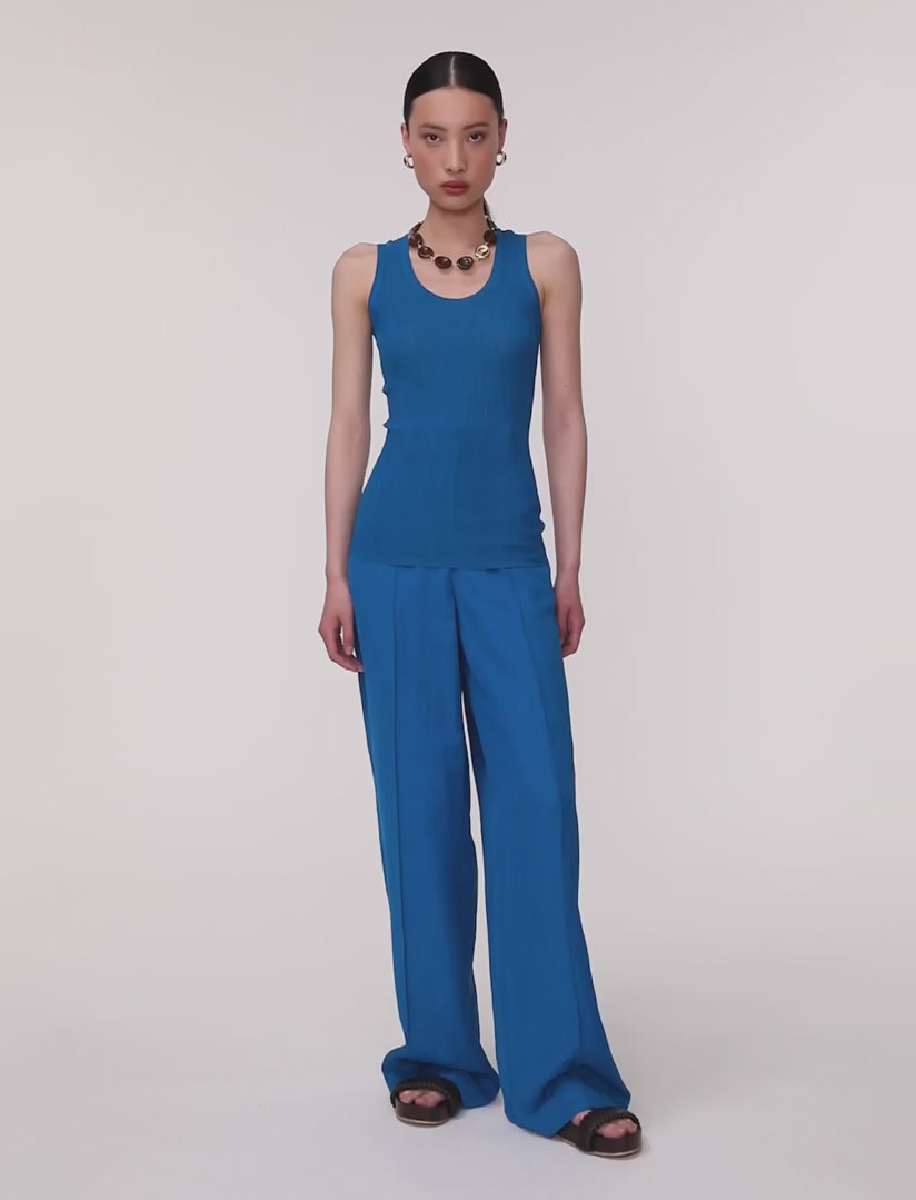 bleu-top-bayt-en-viscose-froissee-JOSEPH