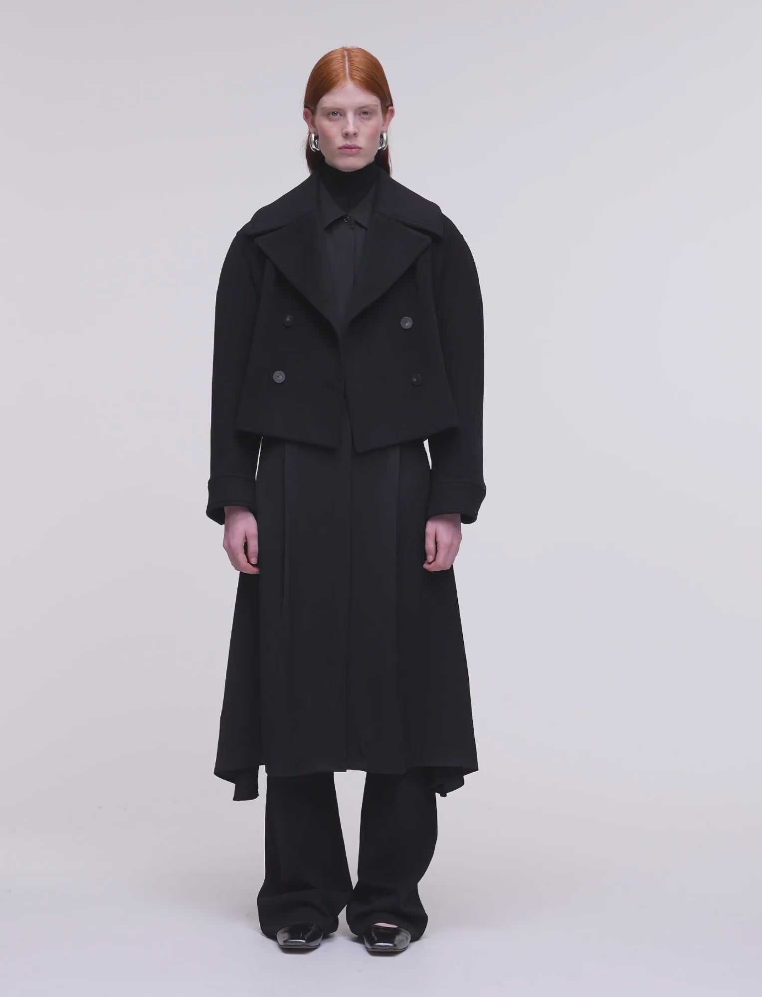 Luc Soft Wool Cashmere Jacket in Black | JOSEPH GB
