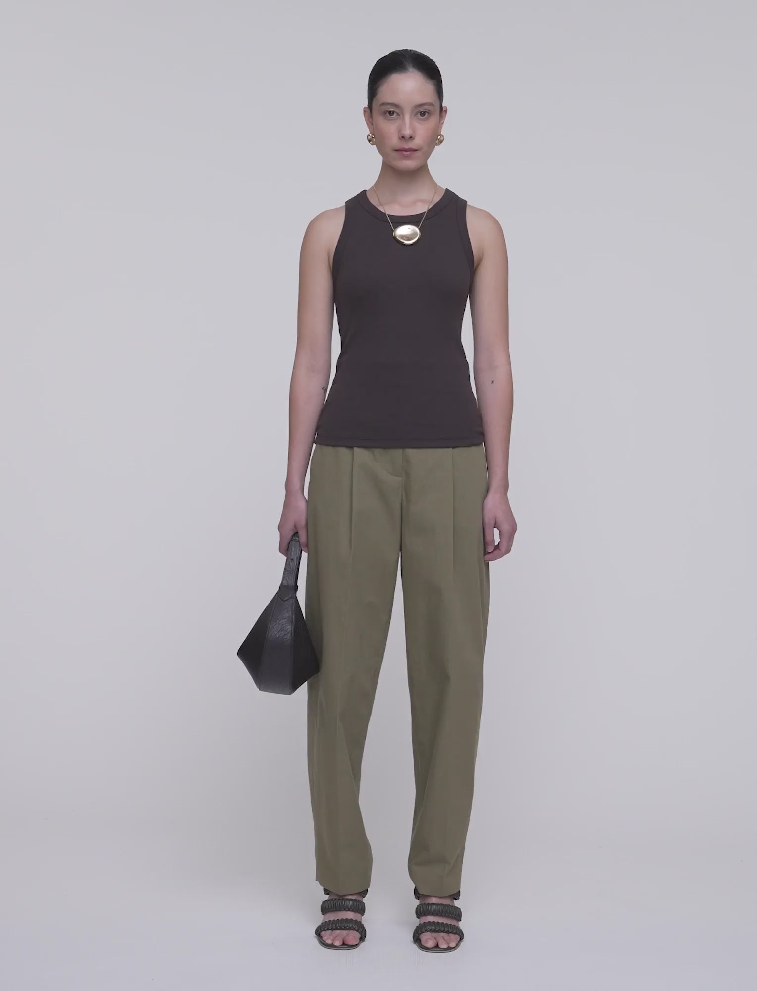 brown-yeux-cotton-rib-vest-JOSEPH