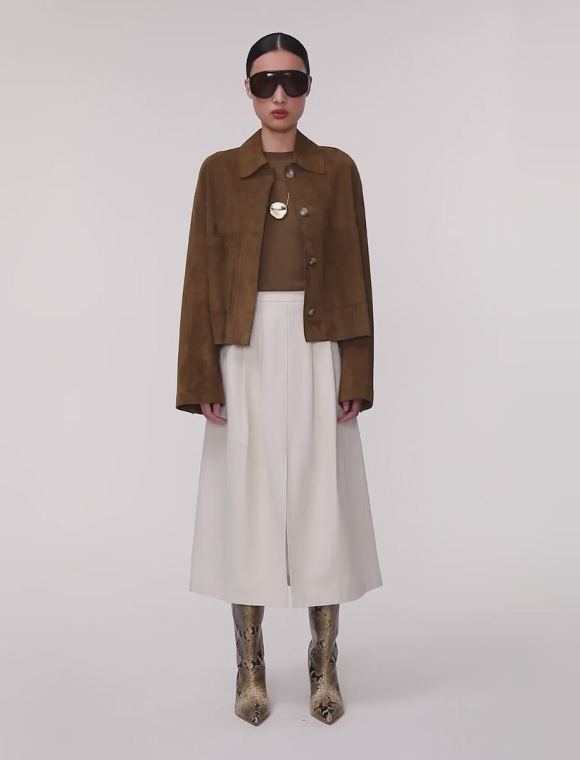 white-kharis-cotton-twill-skirt-JOSEPH