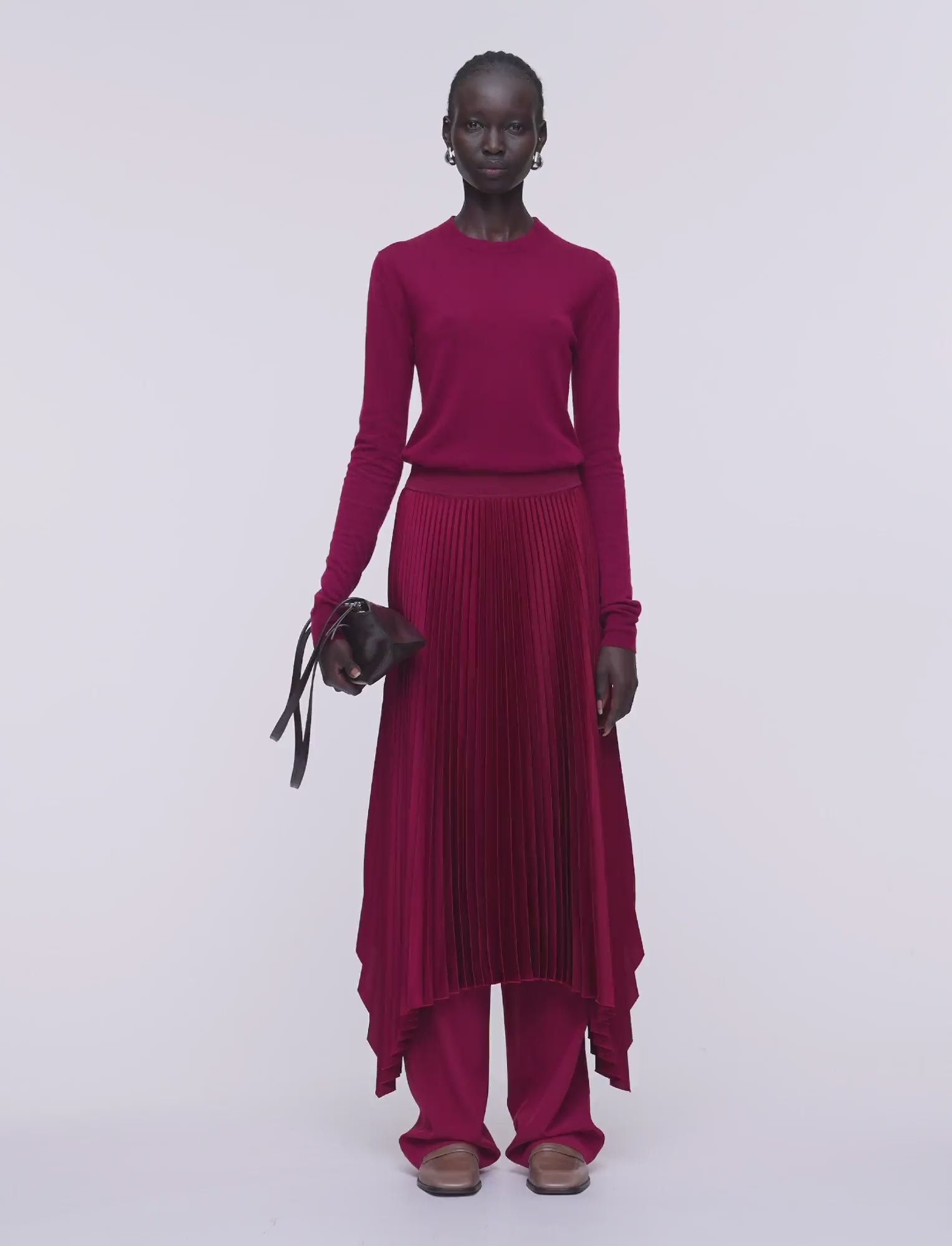 red-cashair-round-neck-jumper-JOSEPH