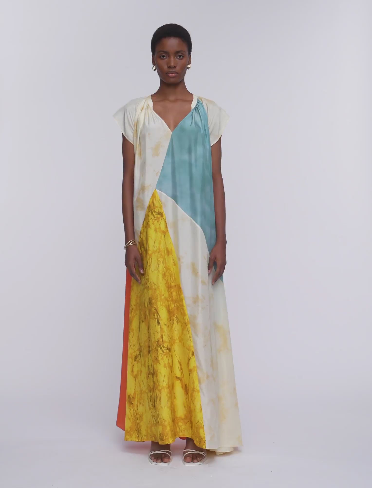 Tulipa Planchart Print Silk Dress in Multicolour | JOSEPH GB