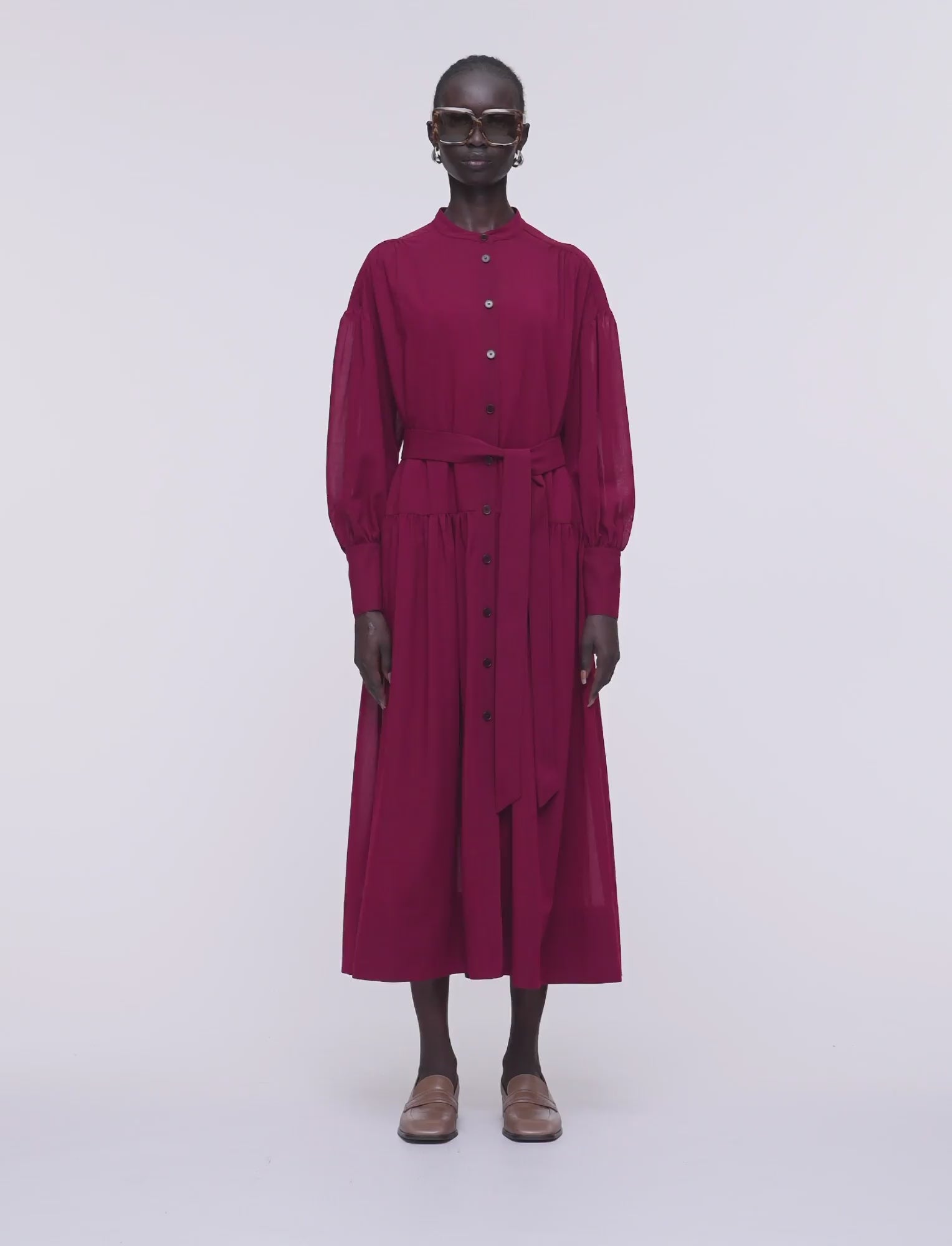 rouge-robe-emma-en-voile-de-laine-fine-JOSEPH