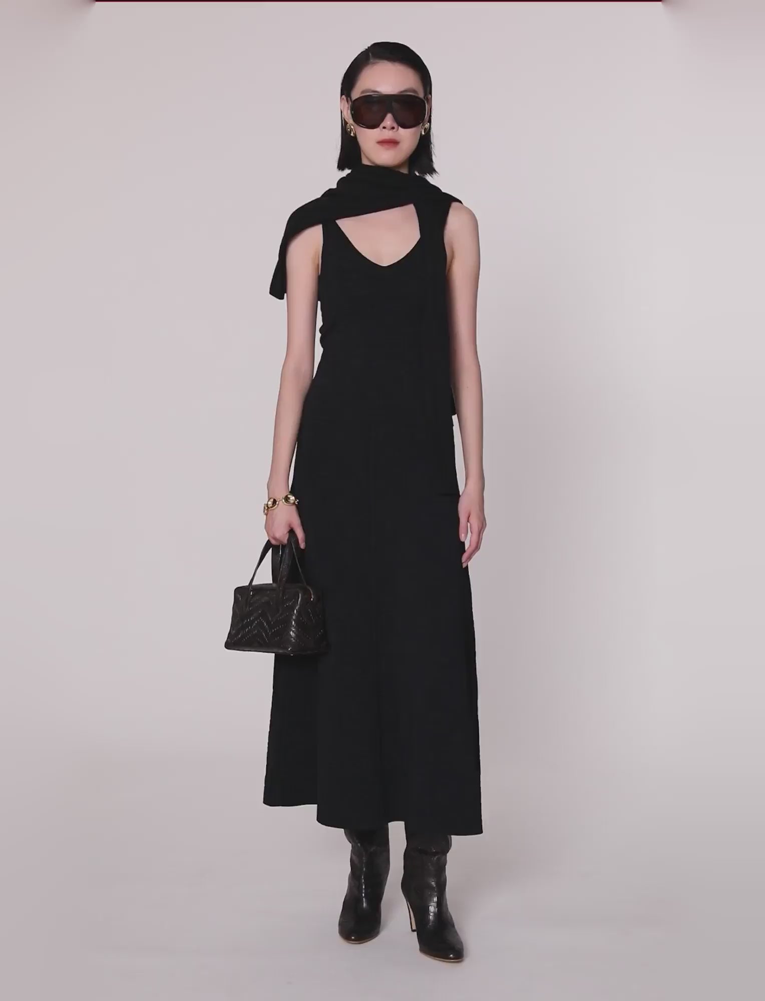 black-helius-jacquard-milano-skirt-JOSEPH