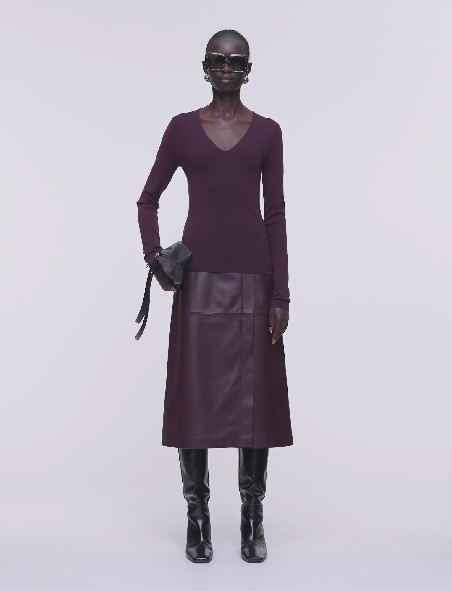 purple-silk-stretch-v-neck-top-JOSEPH