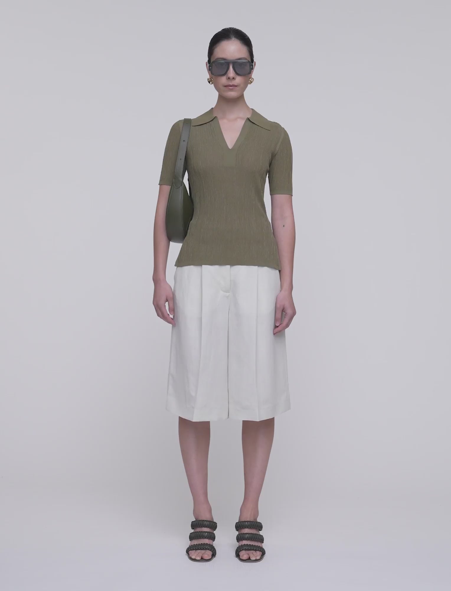 green-aliane-crinkle-viscose-polo-top-JOSEPH