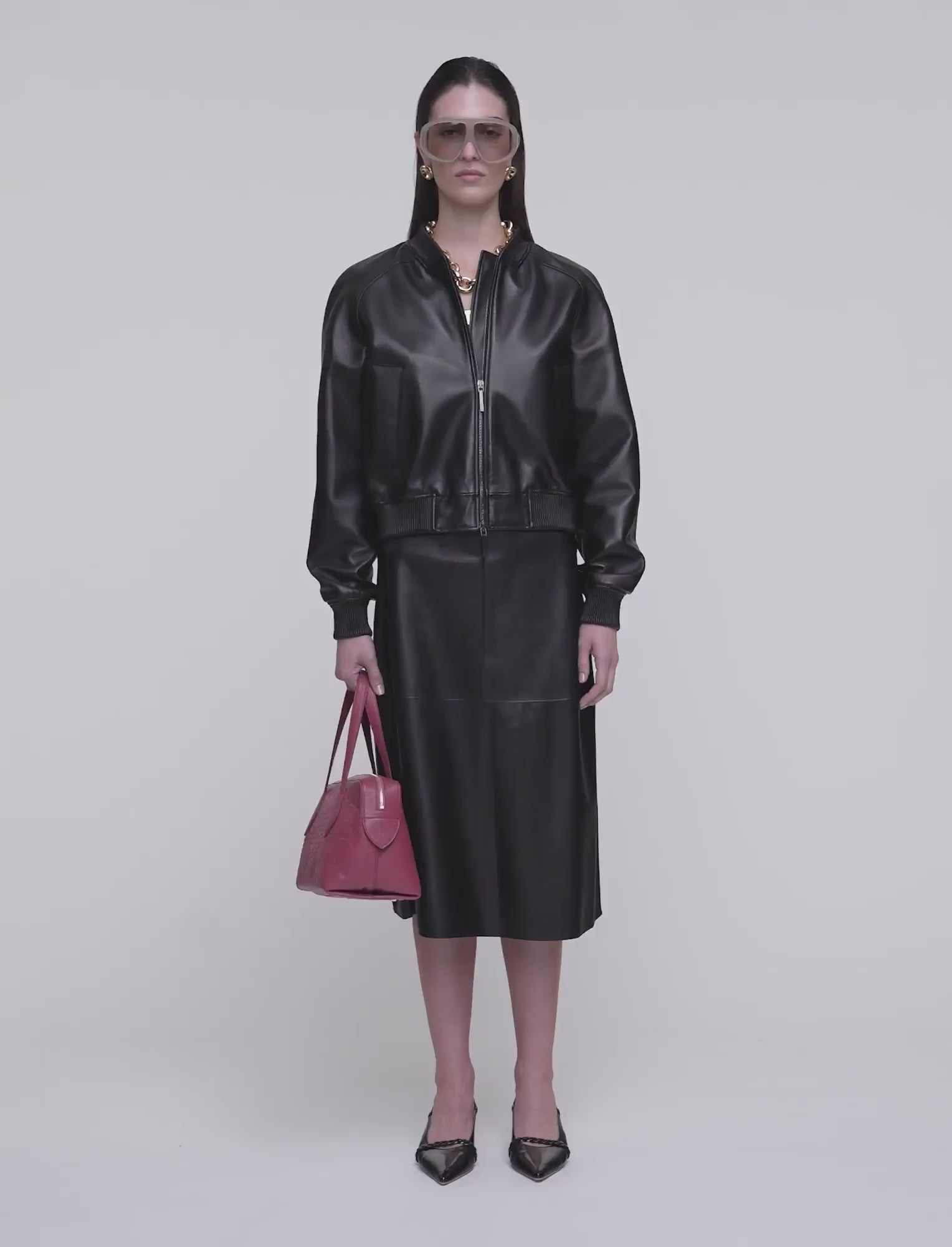 Quinn Soft Nappa Leather Jacket in Black | JOSEPH GB