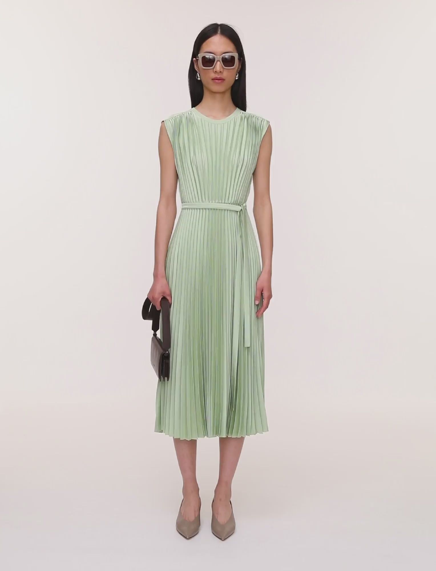 green-volta-knit-weave-plisse-dress-JOSEPH