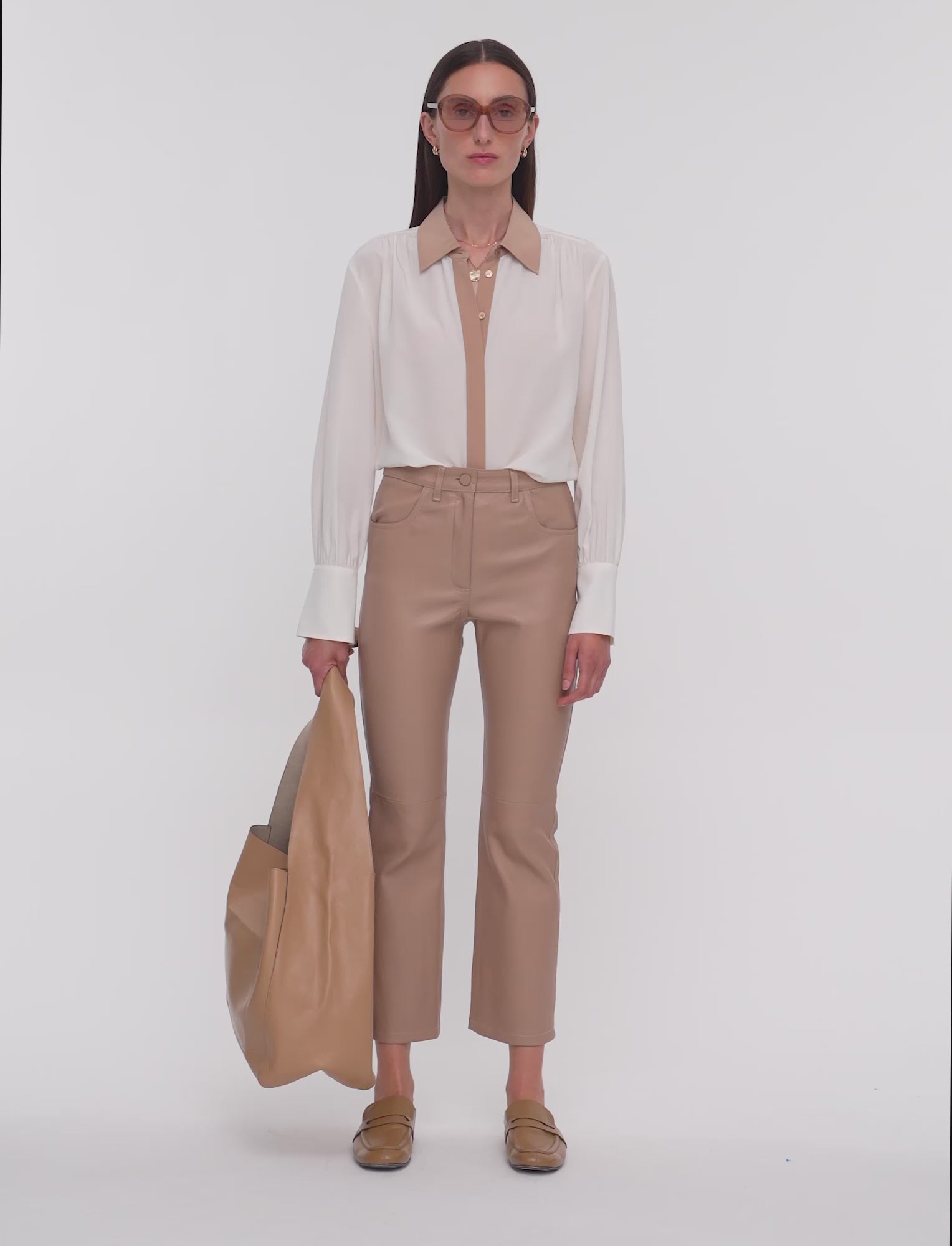 beige-duke-leather-stretch-trousers-JOSEPH