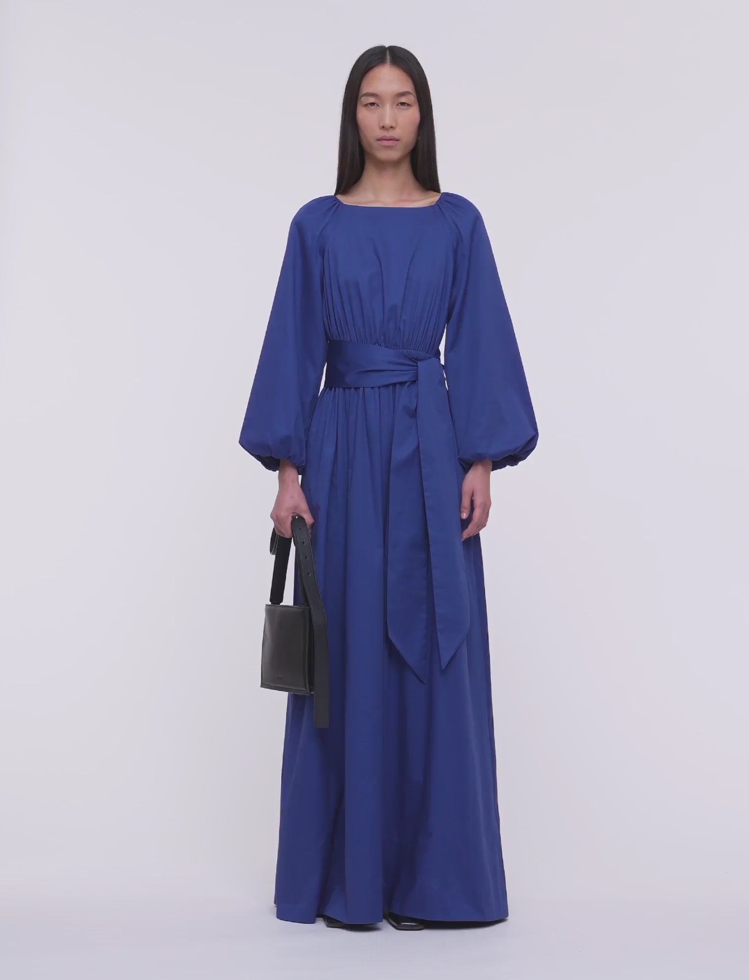 blue-bellan-cotton-sateen-dress-JOSEPH