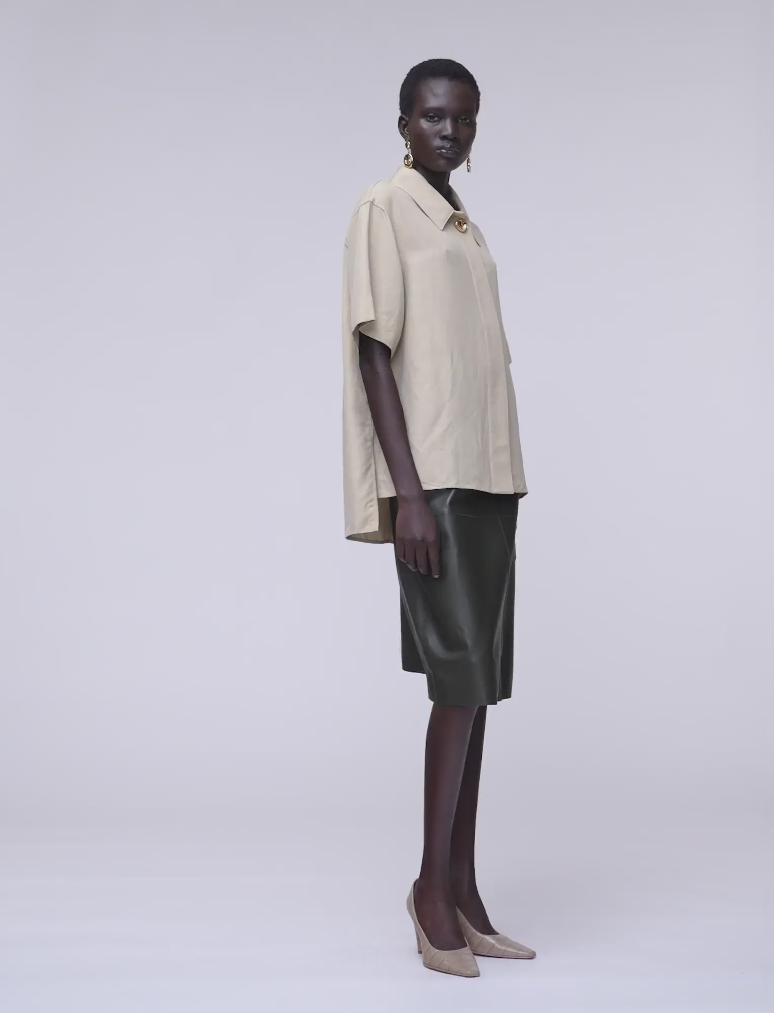Volu Light Linen Blend シャツ - ベージュ | JOSEPH JP