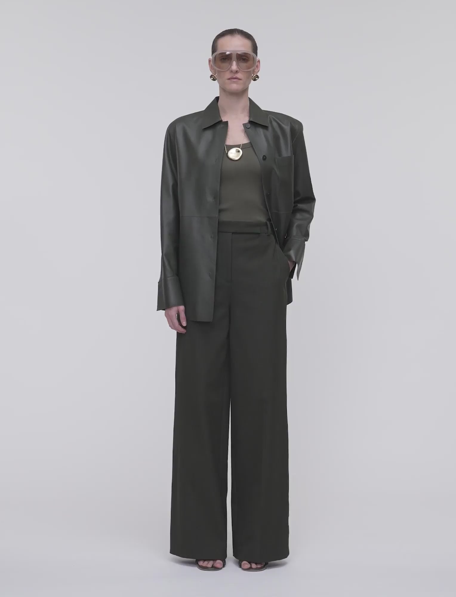 緑-yukio-gabardine-stretch-トラウザーズ-JOSEPH