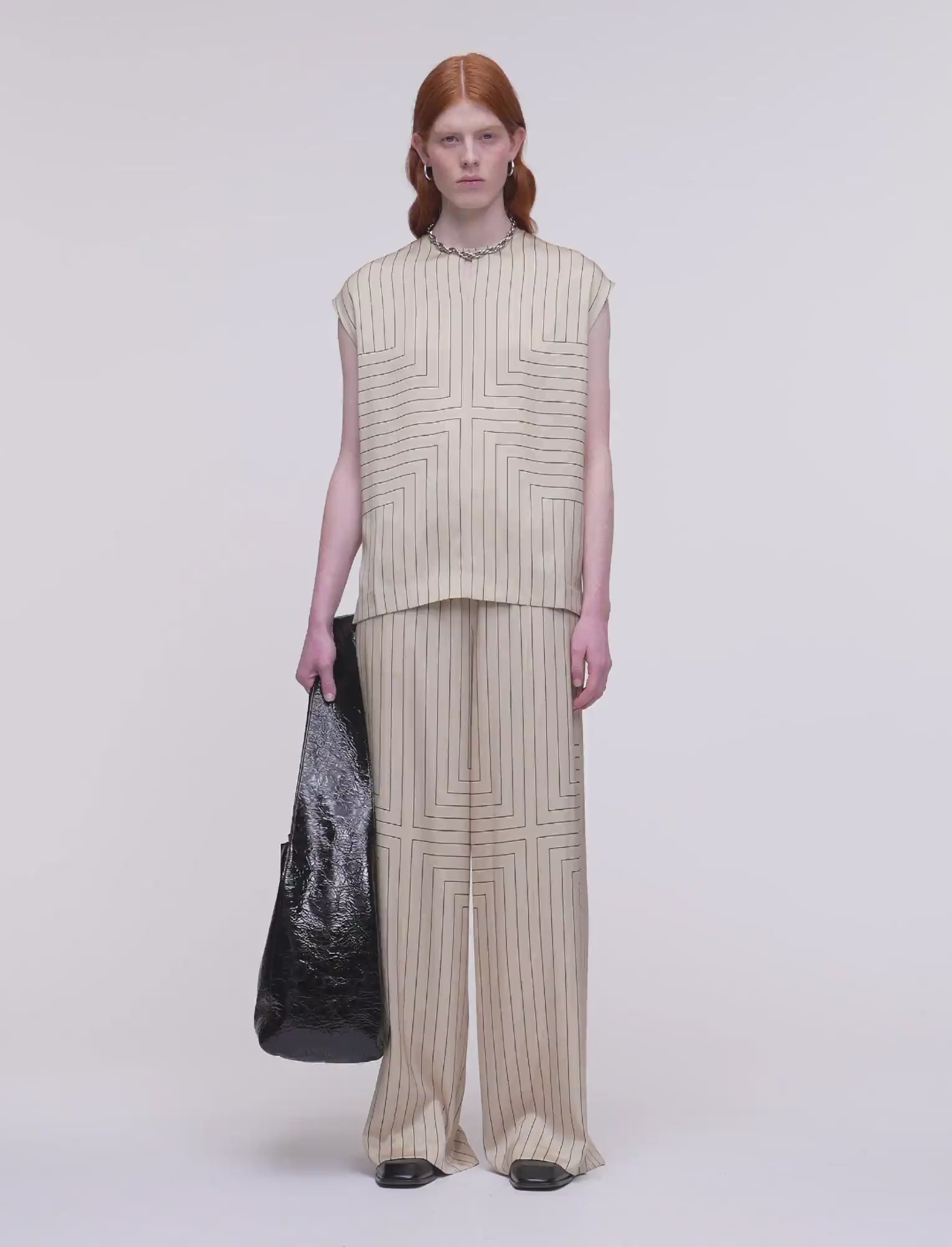 beige-louison-geometric-print-silk-top-JOSEPH