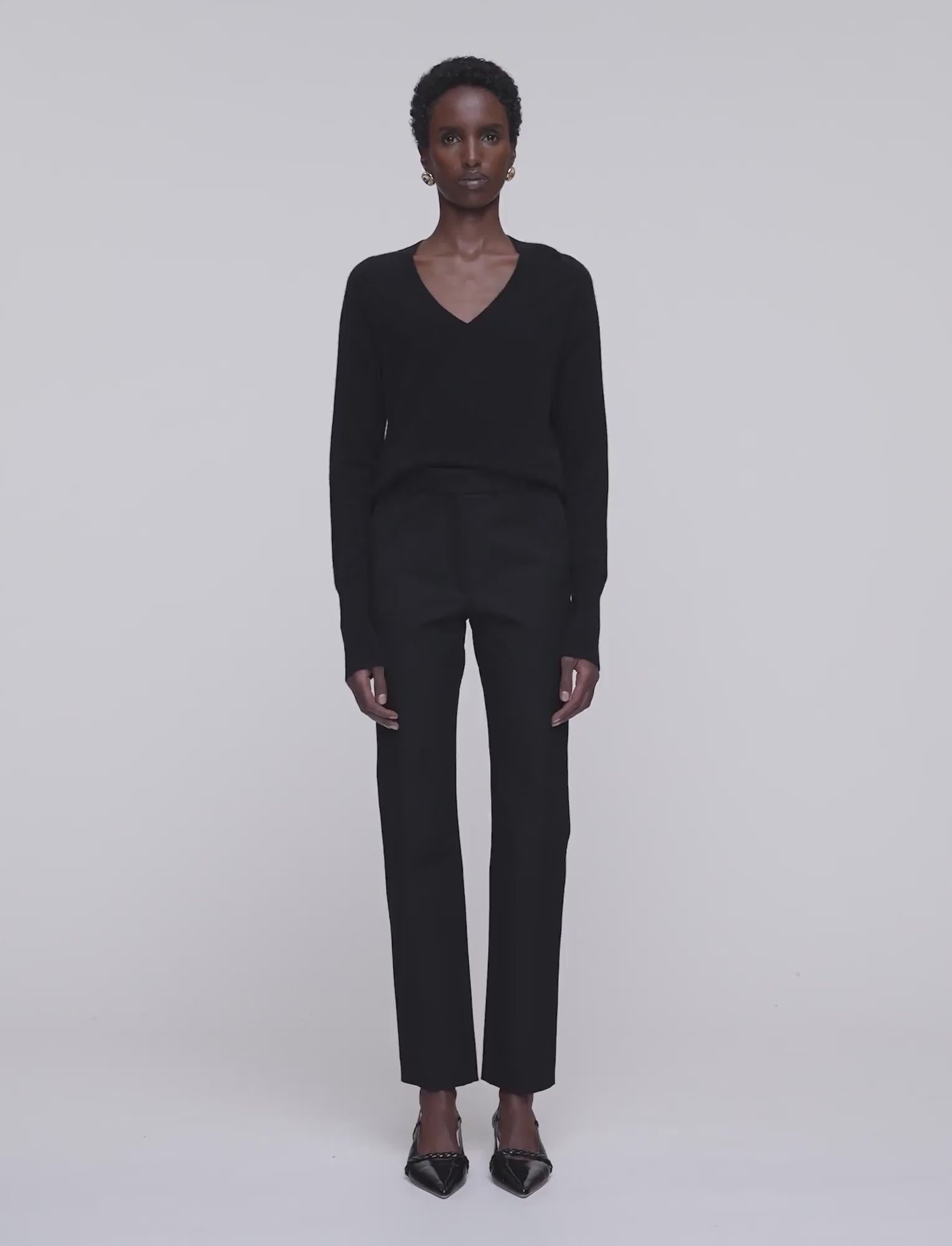 noir-pantalon-coleman-long-en-gabardine-stretch-JOSEPH