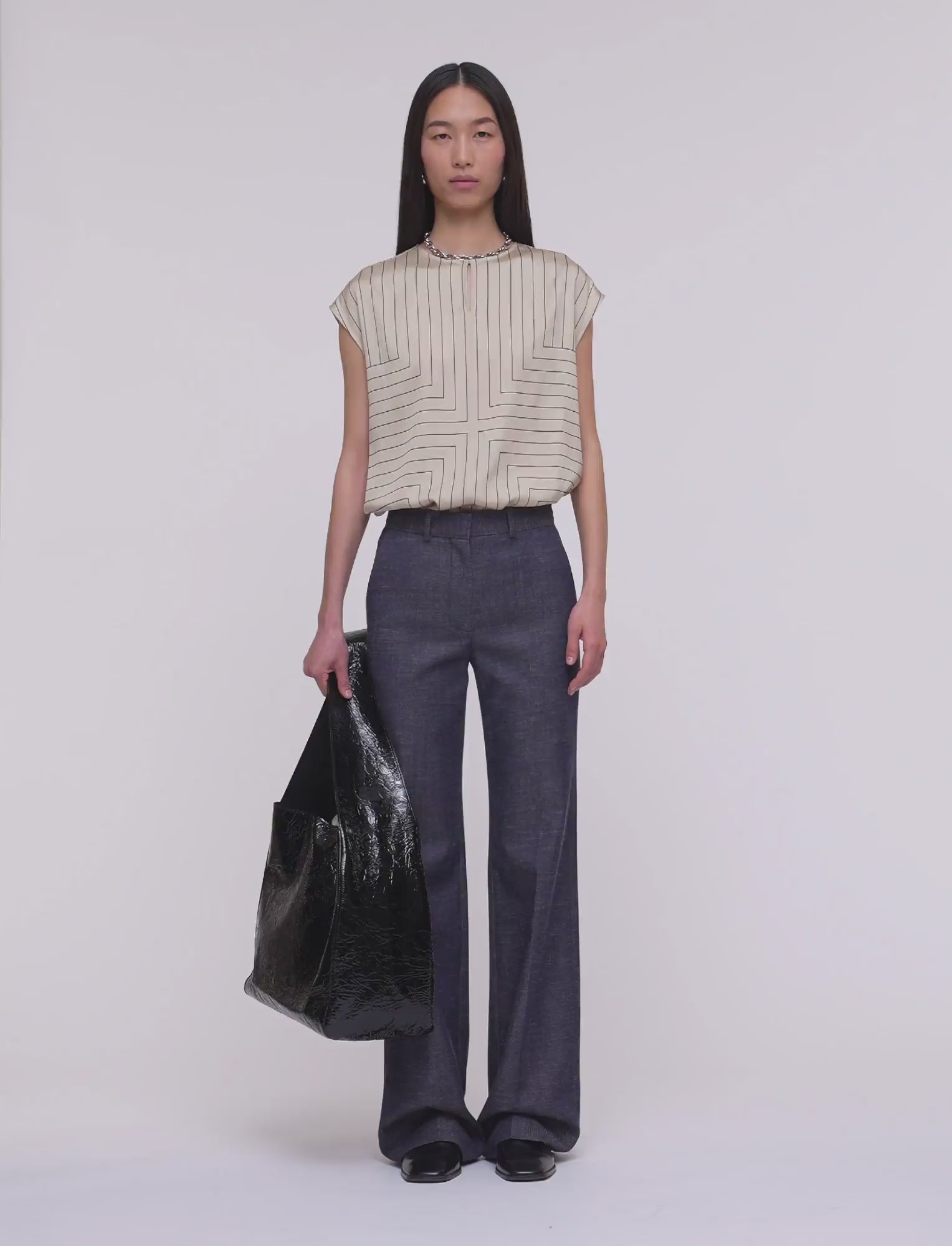 パンツ Joseph Morissey Trousers Morissey Tailoring Wool Stretch Trousers in Black | JOSEPH CA