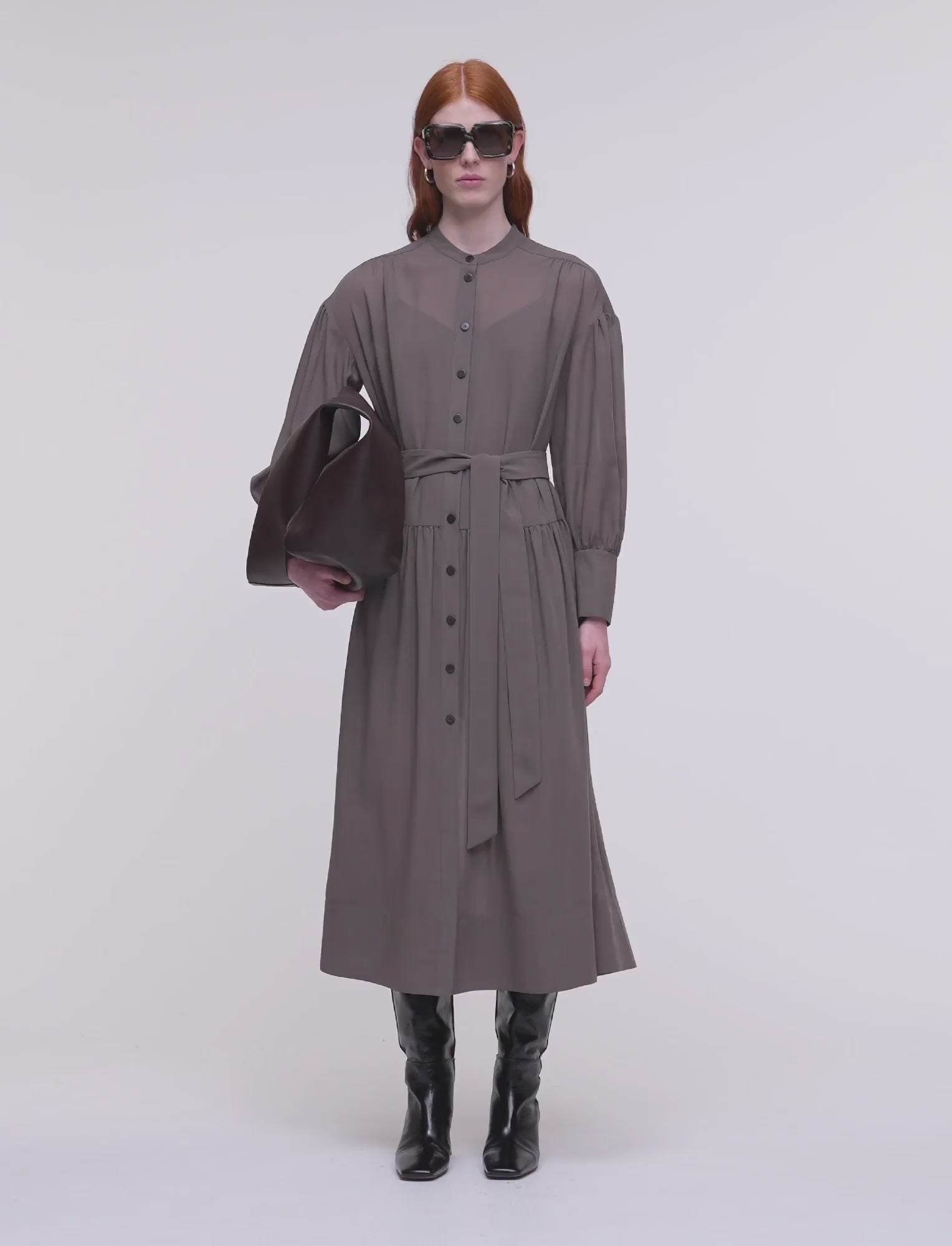 marron-robe-emma-en-voile-de-laine-fine-JOSEPH