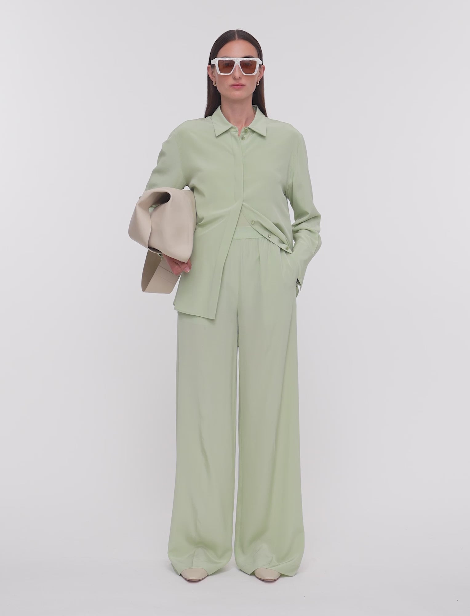 green-hulin-crepe-de-soie-silk-trousers-JOSEPH