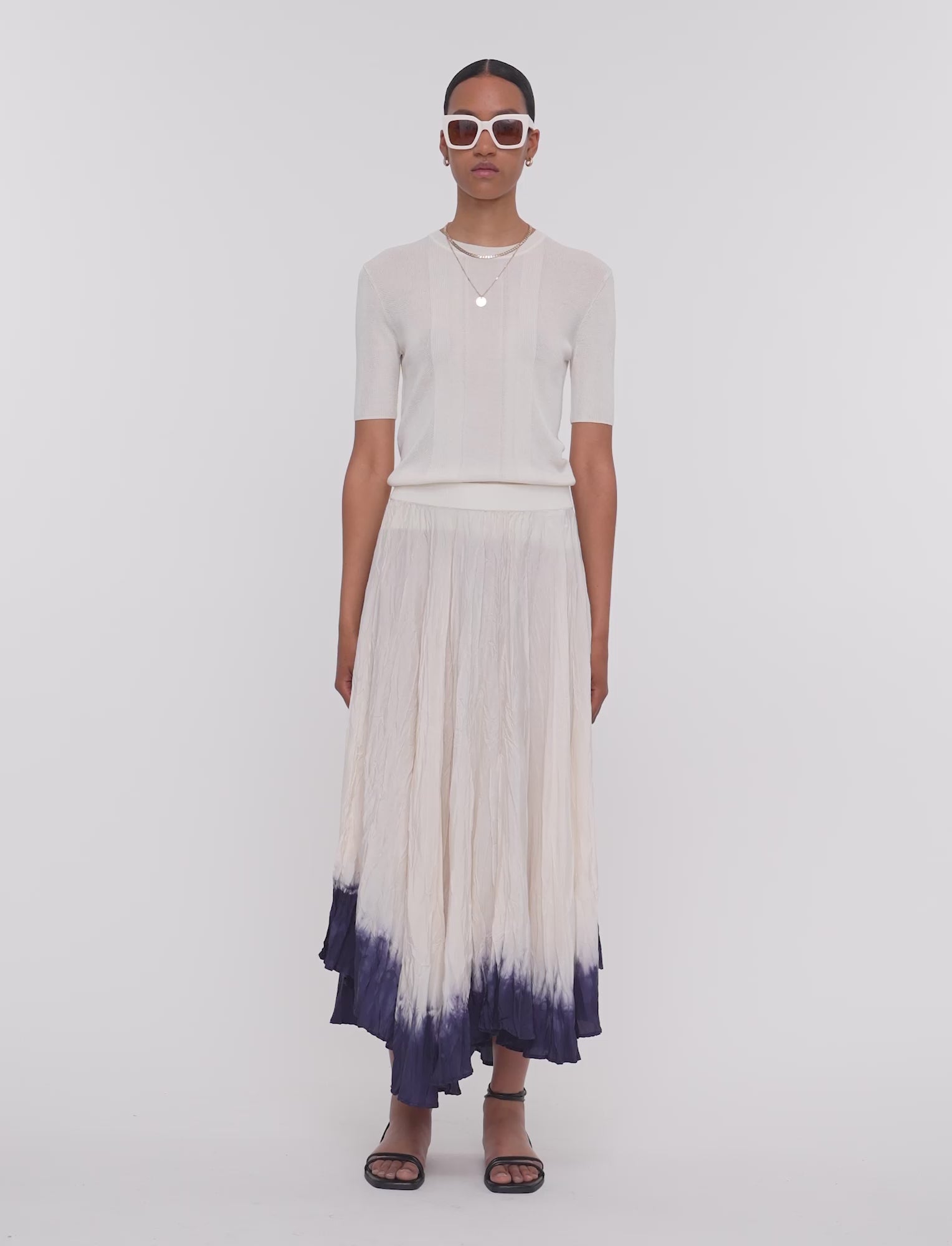 white-knit-woven-skirt-JOSEPH